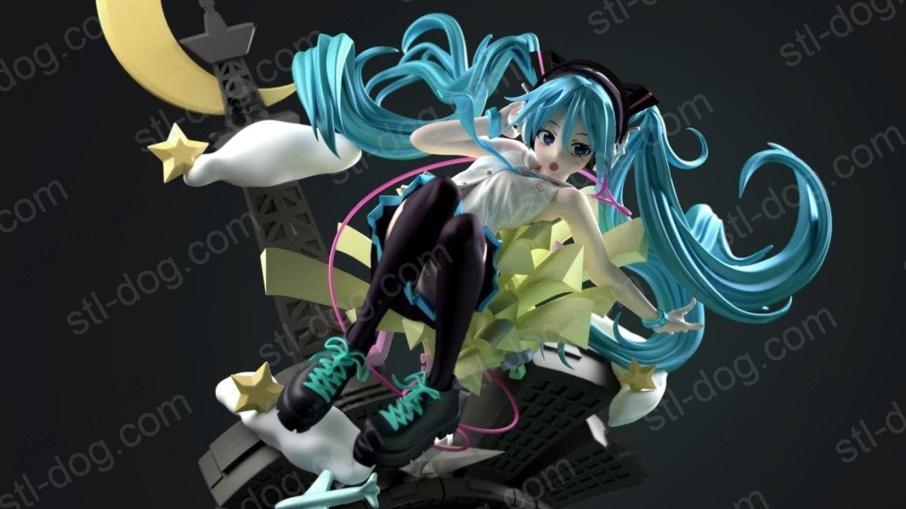 初音未来 (Hatsune Miku) 3D打印图纸